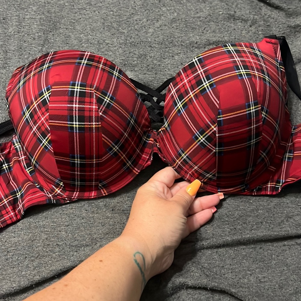 Torrid plaid bra 44c